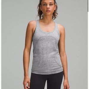 lululemon grey racer back tank